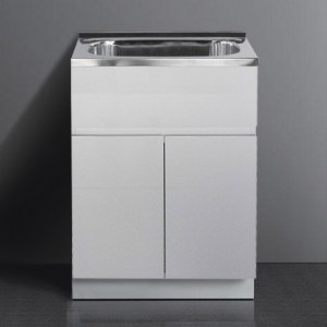 Laundry troughs with MDF cabinet