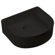 BA940MB — Above Counter Basin (Grooved) in Matt Black