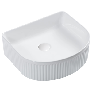 BA940GW — Above Counter Basin (Grooved) in Gloss White