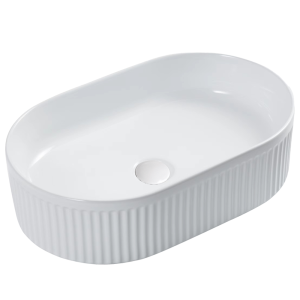 BA930GW — Above Counter Basin (Grooved) in Gloss White