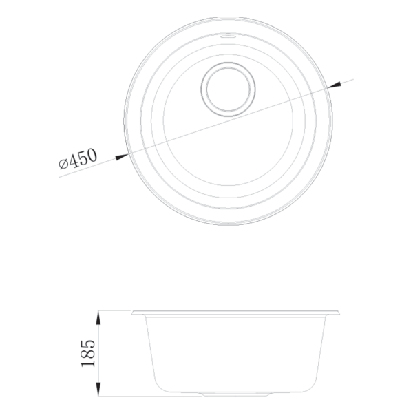 BKS-CO450 technical drawing