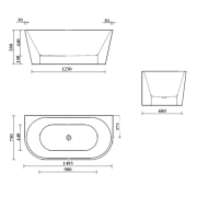 Sorrento 1500 technical drawing square